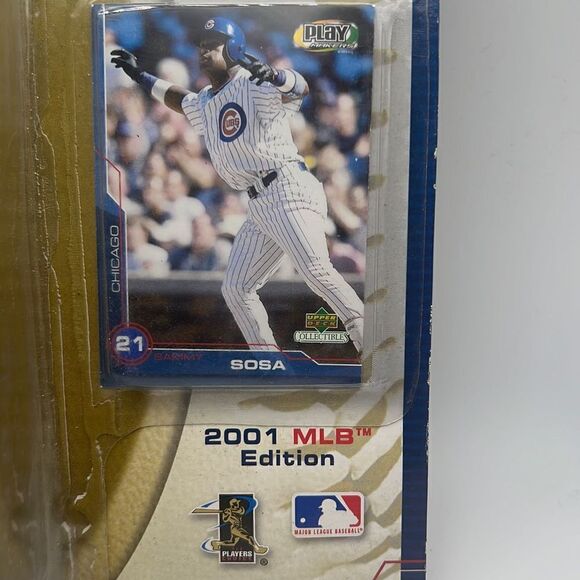 2001 Upper Deck Sammy Sosa MLB Edition Chicago Cubs Play‎ Makers Bobblehead - Picture 2 of 3